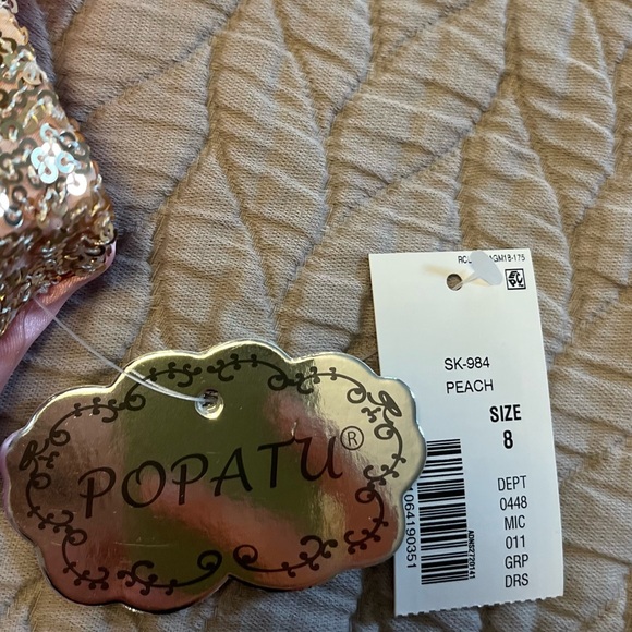 Popatu little girls sequin dress . Size 8 - Picture 7 of 16